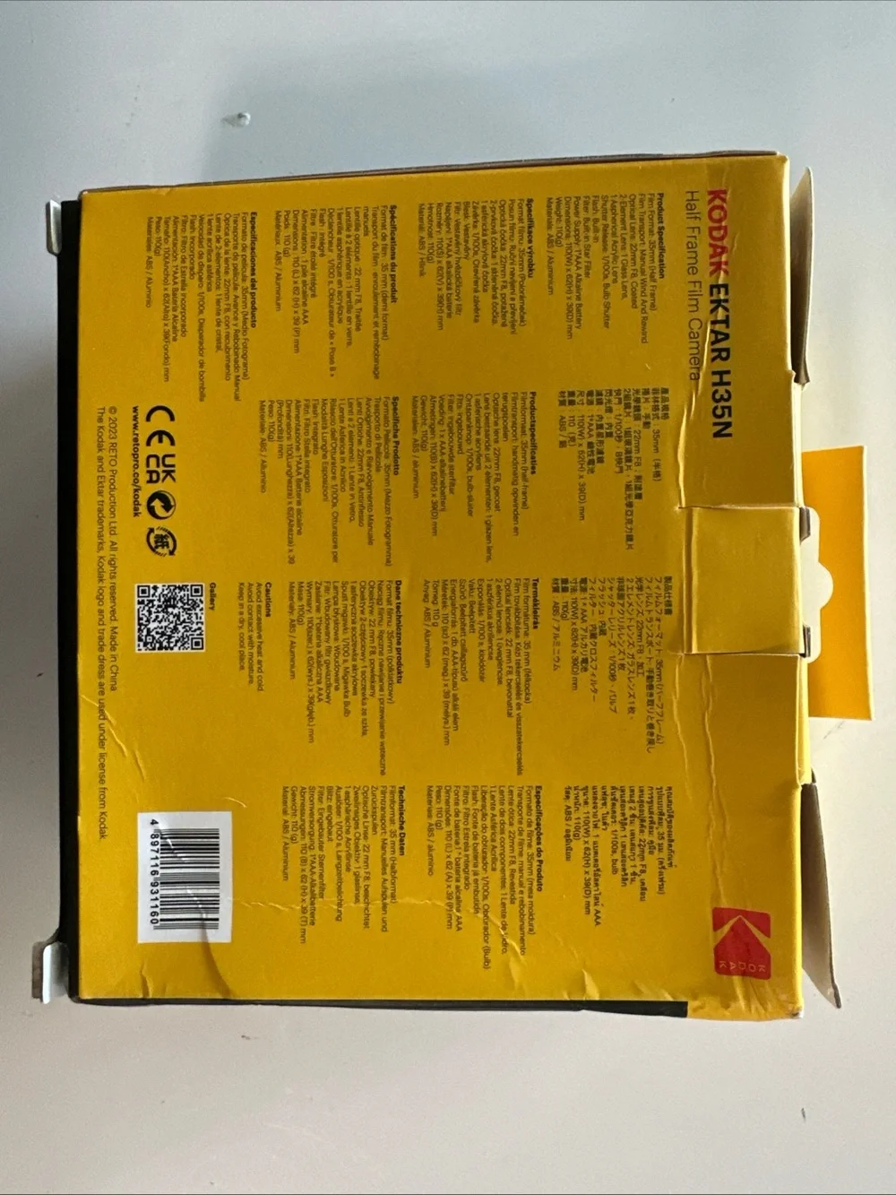 New Kodak Film Camera Ektar H35 Half frame sealed in pkg. Never used.